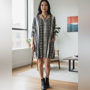 SHOW ME YOUR MUMU PYTHON PRNT HIGH LOW DONNA MICHELLE TUNIC/MINI DRESS SZ L